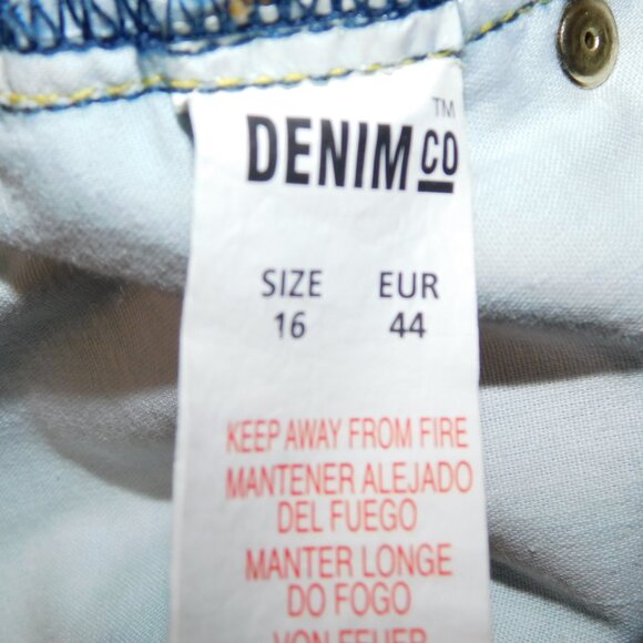 Primark Denim Co Womens 16 Medium Wash Flared Leg Blue Jeans - Picture 4 of 13